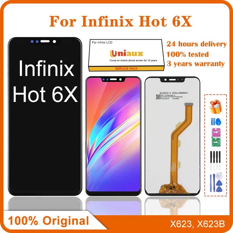 Infinix Hot 6X X623 LCD ÷ ġ ũ Ÿ  X623B LCD,  ü ǰ, 6.2 ġ 